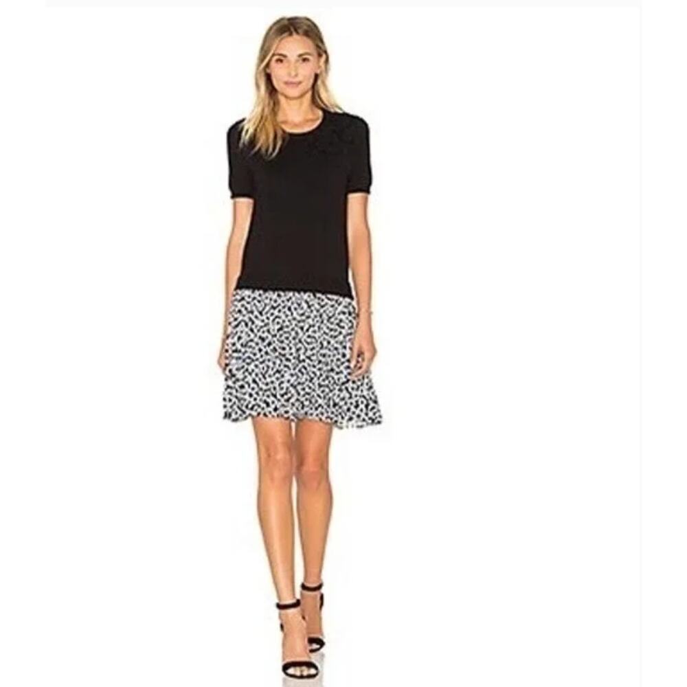 Kate spade drop waist floral sweater knit dress